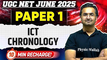ICT Chronology | UGC NET Paper 1 June 2025 | 10 Min Recharge | Nishant Sir