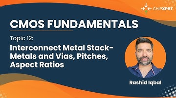 Topic 12- CMOS | Interconnect Metal Stack- Metals and Vias, Pitches, Aspect Ratios