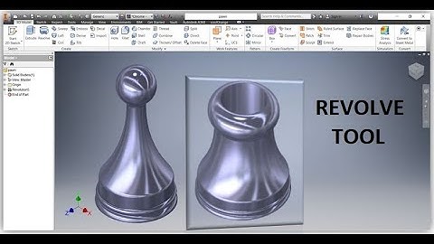 AUTODESK INVENTOR for Beginners TUTORIAL N0  9 REVOLVE TOOL