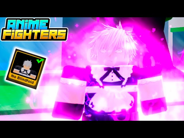 FINALMENTE FIZ o MEU DIVINO GOJO LIMIT BREAK no ANIME FIGHTERS - ROBLOX 