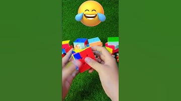 GREAT CHEATING BY RUBIKS CUBE 3×3 |satisfying solve cheat #ytshorts