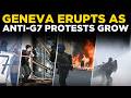 GENEVA G7 RIOTS LIVE | 'Fk Trump! Fk G7!' Geneva Burns As Protesters Clash With Riot Police
