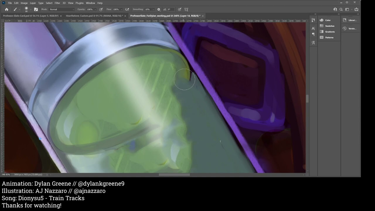 Time-lapse - Hearthstone Animation - Professor Slate