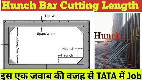 Cutting Length of Haunch Bar | Haunch Bar की cutting Length कैसे निकाले | Hunch bar Cutting Length