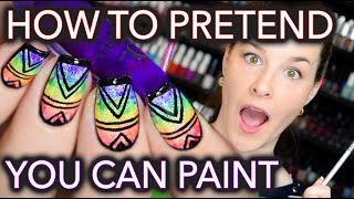 How to PRETEND you can PAINT for nail artists