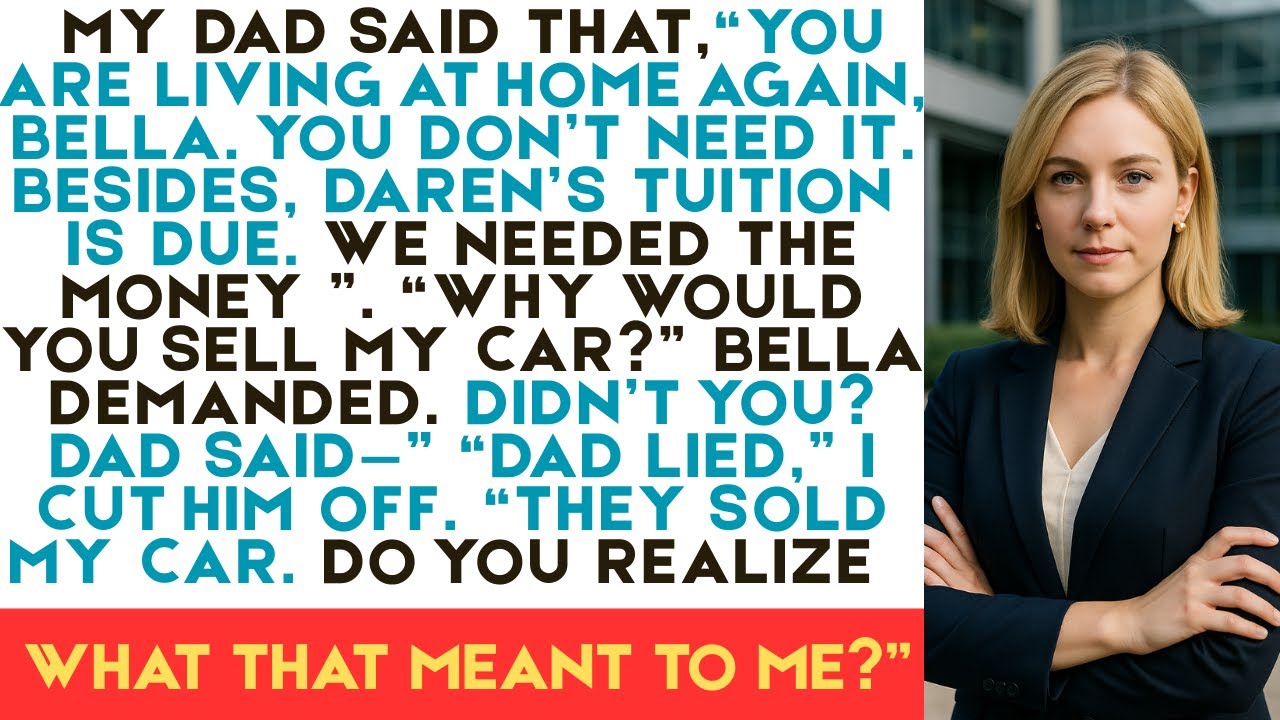 My Parents Sold My Car Without Asking — Moments Later, They Regretted ...