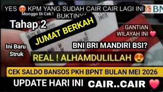 HASIL CEK SALDO PENCAIRAN REZEKI HARI JUMAT CAIR LAGI PKH BPNT TAHAP 2 WILAYAH INI CEK
