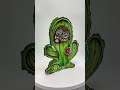 Cute Cactus Shaped card?! Watch How I Make it! #shorts #cardsinanyshape #art #cardcreations