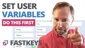 User Variables - FastKeys Automation Software for Windows [Great tip!]