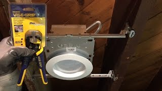 How to Wire Recessed Lighting using a Self-Adjusting Wire Stripper by Erik Asquith 3,903 views 7 years ago 7 minutes, 10 seconds