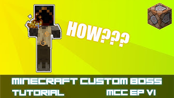 Minecraft Adding Custom Bosses with effect - Command Tutorial - MCC ep6