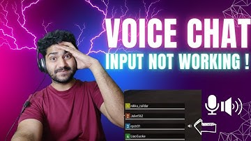 [FIXED] PUBG: BATTLEGROUNDS VOICE CHAT input NOT WORKING !