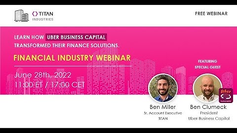 Powerful Salesforce Web App/Webinar with Titan and Uber Business Capital