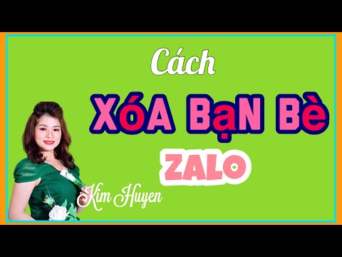 Video CÁCH XÓA BẠN BÈ TRÊN ZALO - youtube