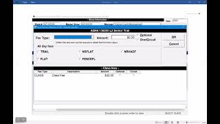 Hsw - Adding Class Fees To Each Class