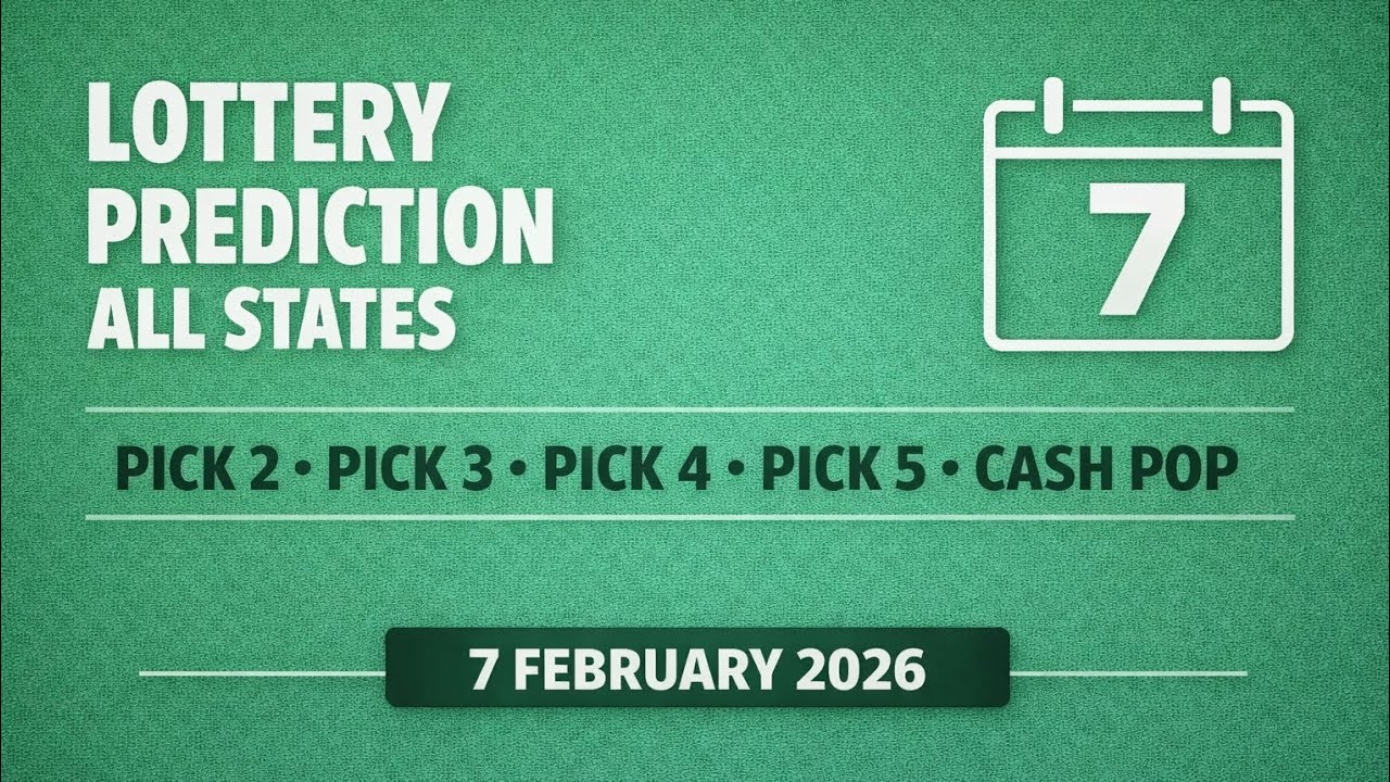 Прогнозы на лотерею по всем штатам | Pick 2 • Pick 3 • Pick 4 • Pick 5 • Cash Pop | 7 февраля 202...
