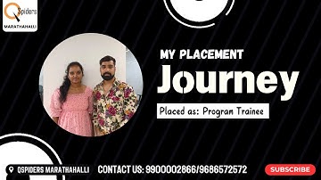 My Placement journey as Technical Support from QSpiders Marathahalli