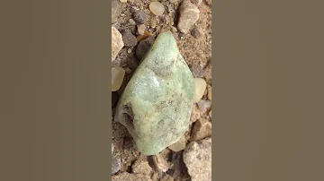 Translucent Green Anthophyllite Stone No 455 