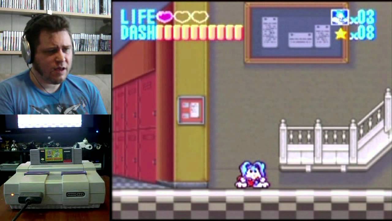 Crow Plays Tiny Toon Adventures Buster Busts Loose! (SNES) YouTube