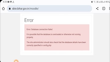 SBTE moodle Error Problem Fixed || LMS SBTE Error Problem Fixed