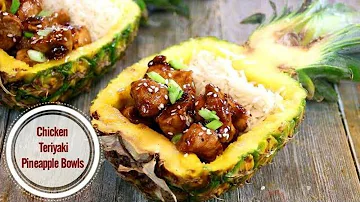 Chicken Teriyaki Pineapple Bowls