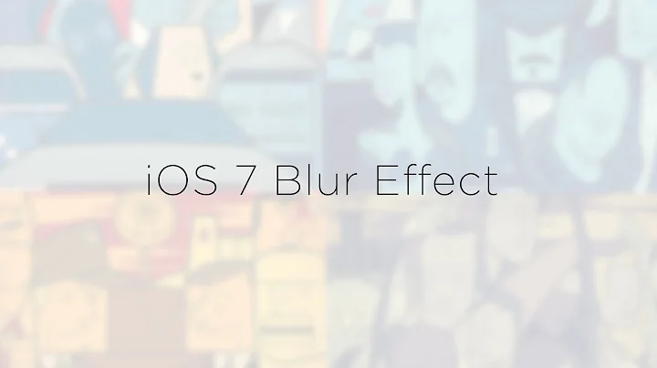 iOS 7 Blur Effect in Photoshop