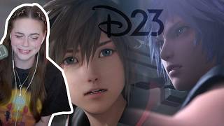 crying again on the internet to kingdom hearts (d23 panel with full trailer reactions)
