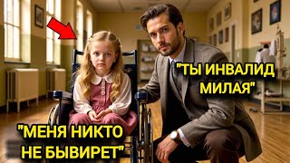Сирота девочка-инвалид прошептала: «Меня никогда не выбирают» миллиардер встал и сказал только!