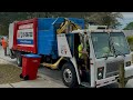 One of the coolest  rarest garbage trucks ever american waste disposal