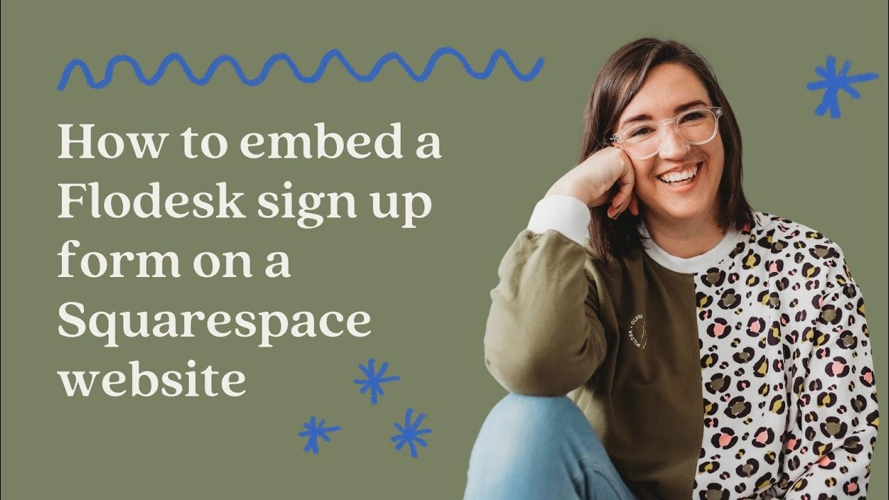 How to embed a Flodesk sign up form on a Squarespace website