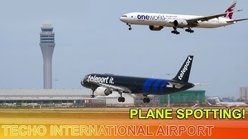 1-Hour Plane Spotting Compilation | Aircraft Landings & Touchdowns at Techo International Airport