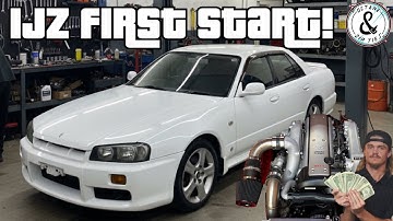 1JZ R34 First Start!