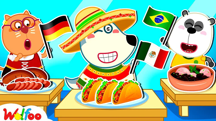 NEW | I Ate School Lunch From Every Country - Wolfoo Learns World Cultures | Wolfoo Family
