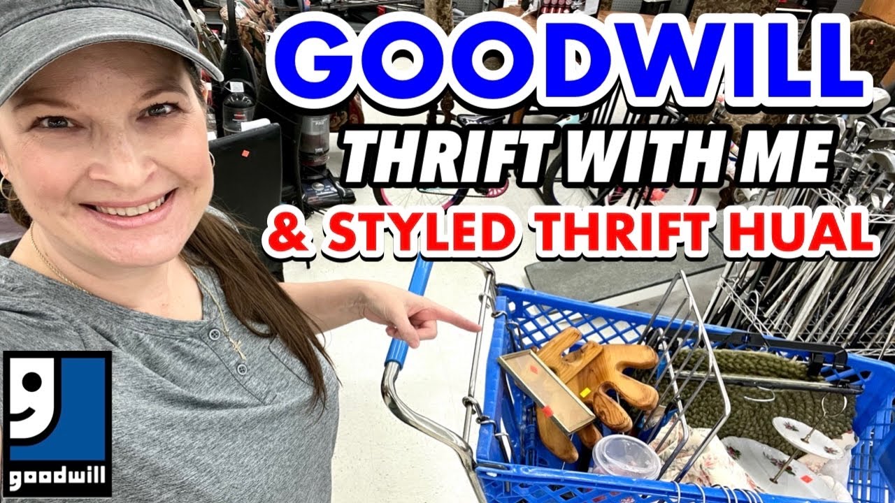 HOME DECOR THRIFTING AT GOODWILL + A STYLED THRIFT HAUL * THRIFT WITH ...