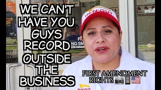 'We Can't Have You Guys Record Outside The Business'  #FirstAmendmentRIghts