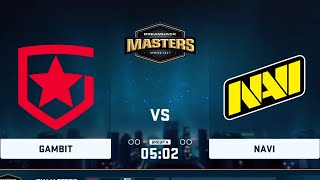 🔴  RU Gambit vs NAVI  BO3 / DreamHack Masters Spring 2021