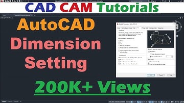 AutoCAD Dimension Setting | AutoCAD Dimension Style Manager Command Tutorial Complete