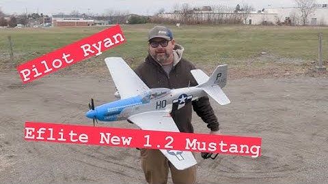 New Eflite P-51 Cripes A Mighty 1.2 Mustang RC Airplane