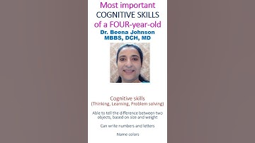 Most important cognitive skills of a four-year-old