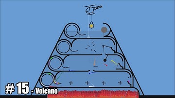 Volcano - Algodoo Marble Race