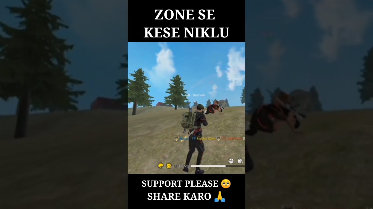 🤫Zone से केसे बच्चू 🥶free fire #shorts #short #youtubeshorts #gaming #freefire#viral