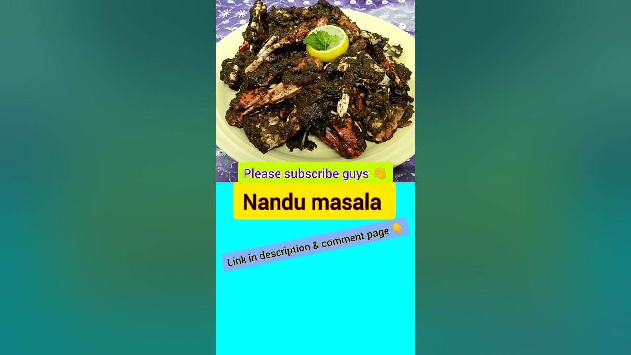 Crab butter masala nandu crab nandumasala pleasesubscribe 
