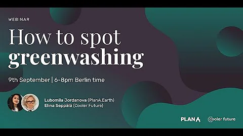 Webinar: How to spot greenwashing?