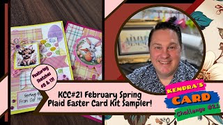 KCC21 Spring Plaids Easter Card Kit Sampler - PLUS Two Card Sketches!
