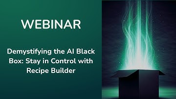 Recipe Builder Webinar Recording
