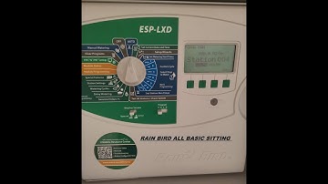 Rain bird basic sitting EXP-LXD .with all decoder coding. work with decoder system . PART 1/2