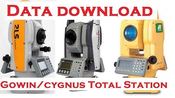 Gowin Total Station Data Transfer | Topcon | Cygnus Total Station