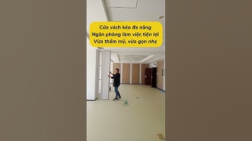 Cửa vách kéo giúp không gian gọn gàng hơn chỉ với vài thao tác đơn giản #cuavachkeo #cuakeo #cuacuon