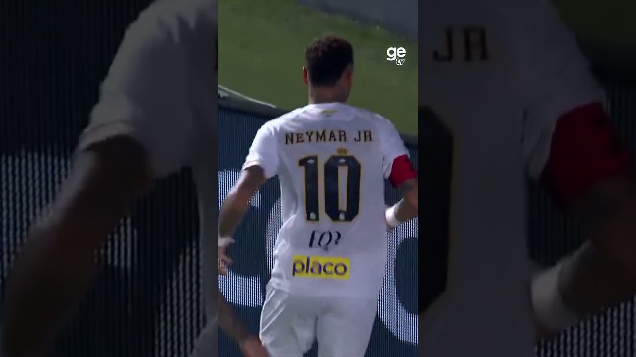 ⚽ DE PÊNALTI, NEYMAR EMPATA PARA O SANTOS CONTRA O INTER, NA VILA BELMIRO! | #shorts | ge tv