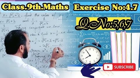 Exercise Number 4.7||Q.No.5,6,7||Class.9th.Maths||KPK board